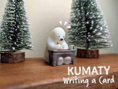 KUMATY : Polar Bear Writing A Card 3D Printer Model