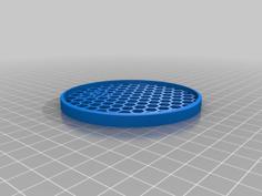 Honey Bee Honeycomb Coaster 3D Printer Model