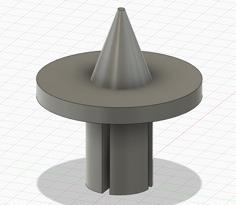 Awning Pole Rubber Flanged Foot Spike / Bodenspitze Für Vorzelt Stange Orkanstange 3D Printer Model