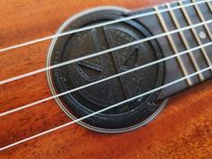 Ukulele DeadPool Sound Hole Block 3D Printer Model