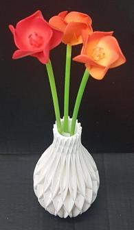 Abstract Flowers & Spiral Vase (Remix) 3D Printer Model