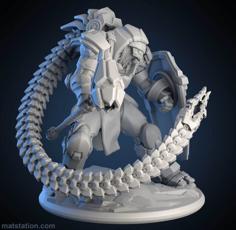 Tentasteel Assault Cyborg 3D Printer Model