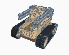 Mini RC Tank Body For Arduino, N20, Lego Tracks 3D Printer Model