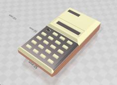 Vintage Sharp Elsi-Mate EL-208 Calculator 3D Printer Model