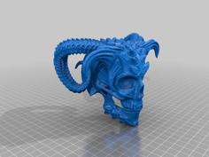 Demon Skull 3D Printer Model