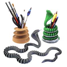 Articulated Cobra + Pencil Holder 3D Printer Model