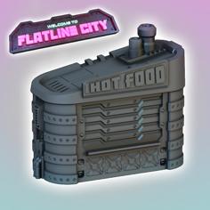 Flatline City: Street Vendor Kiosk 3D Printer Model