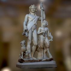 Dionysos And Pan And A Panther 3D Printer Model