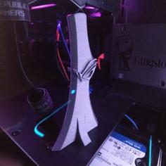 Graphic Card Support (corsair & ROG Logo) 3D Printer Model