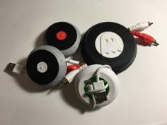 Ghostly & Vinyl Cable Winders 3D Printer Model