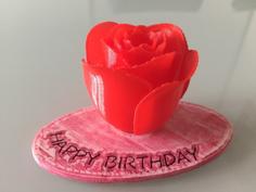 Happy Birthday Stand 3D Printer Model