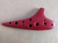 Smoothed 12 Hole Soprano Ocarina 3D Printer Model