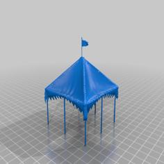 Bretonnian Exposed Tent 3D Printer Model