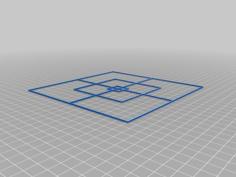 X/Y Axis Calibration Squares 3D Printer Model