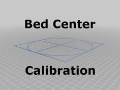 Bed Center Calibration Tutorial (using Parametric Crosshairs With Rectangle) 3D Printer Model