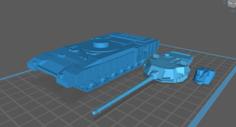 T-14 Armata, V 3, 1-100 Scale 3D Printer Model