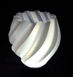 Twisted Gear Lamp / Vase 3D Printer Model