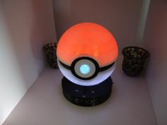 Iluminated Pokeball Light 3D Printer Model