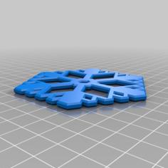 Snow Flake 010 3D Printer Model