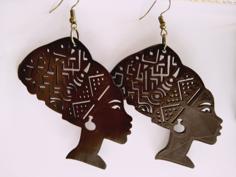 Earrings Queen Titi / Boucles D’oreilles Queen Titi 3D Printer Model