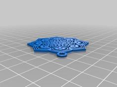 Mandala Earrings 3D Printer Model