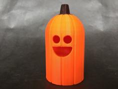 Happy Tea Light Pumpkin 3D Printer Model