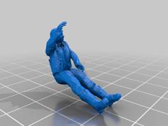 WW2 RAF/USAAF Pilot 1/48 3D Printer Model