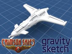 Crimson Skies – Hughes Bloodhawk 3D Printer Model