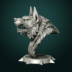 Werewolf Bust 3D Printer Model