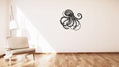 Octopus / Chobotnice Wall Decoration 3D Printer Model