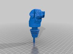 Dog Pour Top 3D Printer Model