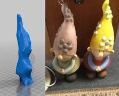 Blank Colour Gnome Scanned With 123d Catch Edited With Tinkercad 3D Printer Model