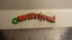 Motorhead Logo Keychain 3D Printer Model