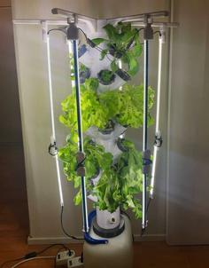 Hydroponic Tower Garden – Adapters For Barrel And Light 3D Printer Model