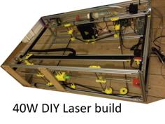 DIY 40W CNC Laser Cutter, From Bad To Better With 3D Printing 3D Printer Model