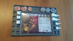 Arkham Horror LCG Investigator Trays With Tokens 3D Printer Model