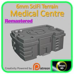 SciFi Building – Unity City – Medical Center – 6mm 3D Printer Model