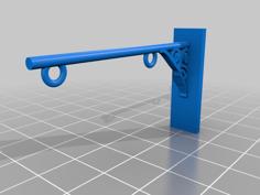 Sign Post (wall) 1/35 Scale 3D Printer Model