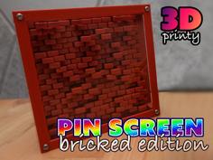 Pin Screen Toy – Bricked Edition 3D Printer Model