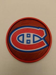 Montreal Canadians Coaster 3D Printer Model