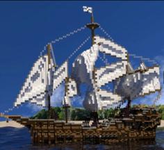 Minecraft Medieval Ship 3D Printer Model