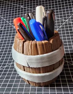 Barrel Pen Cup 3D Printer Model