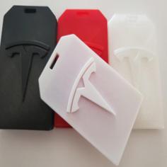 Tesla Badge Holder 3D Printer Model