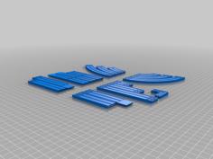 X-Wing 2.0 Ruler Templates 3D Printer Model