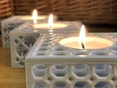 Tealight Holders (Lattice) 3D Printer Model