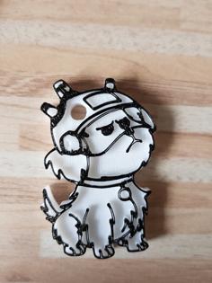 Snuffles Or Snowball From Rick And Morty Keychain 3D Printer Model