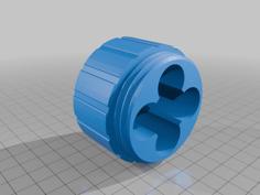 CR123A Screw-Together Battery Holder 3D Printer Model