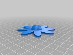 2D Daisy (half Sphere Center) 3D Printer Model