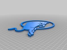 Red Bull Logo Car Badge 3D Printer Model