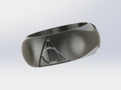 Deathly Hallows Ring 3D Printer Model